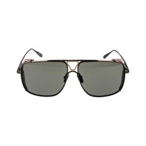 Linda Farrow Sunglasses Lfl/1393 Enzo C01 Matte Black 64/14/145 - NWT